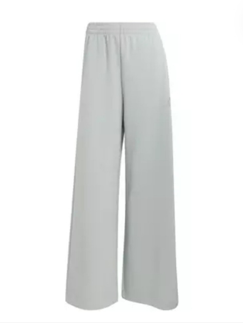 adidas Originals Light Gray Wide-Leg Elastic Waist Pants